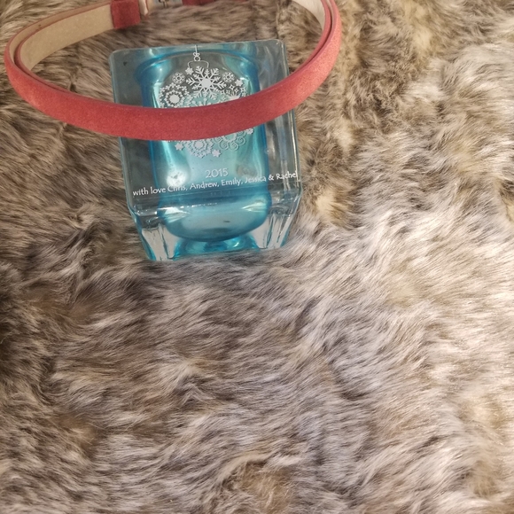 Ralph Lauren Suede and leather deep Coral FULLY adjustable belt - Picture 2 of 5